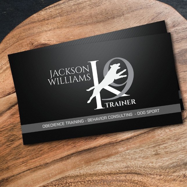 Cartão De Visita Formação K9 - Treinador de Cães - Comportador Cani (Criador carregado)