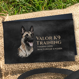 Cartão De Visita Formação Profissional K9 - Malinois Belga