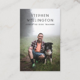Cartão De Visita Formador de Cães de Pet Simples Moderno