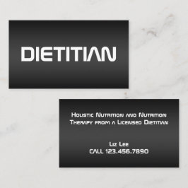 Cartão De Visita Formador de Nutrição Foodie Dietitiana