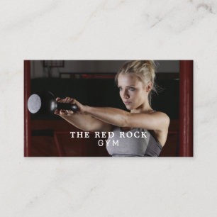 Cartão De Visita Formadora feminina, treinadora pessoal, instrutora