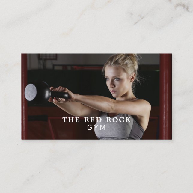 Cartão De Visita Formadora feminina, treinadora pessoal, instrutora (Frente)