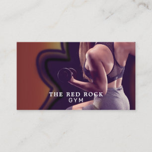 Cartão De Visita Formadora feminina, treinadora pessoal, instrutora