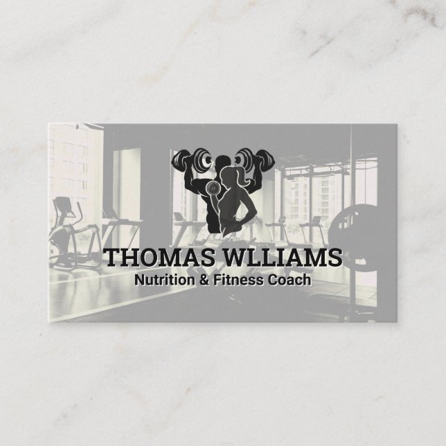 Cartão De Visita Formadores de ginástica de malhação | Saúde (Frente)