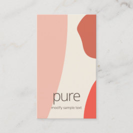 Cartão De Visita Formas de Abstrato Terracotta Moderno Terrenos