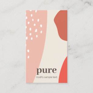 Cartão De Visita Formas de arte modernas de pintura Abstrato