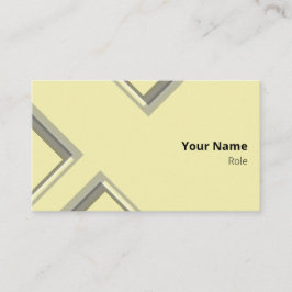 Cartão De Visita Formas de Triângulo Geométrico Amarelo Mais Recent