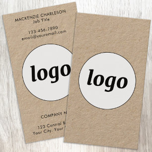 Cartão De Visita Formato Vertical Simples de Logotipo e Texto