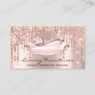 Cartão De Visita Formatos exclusivos do Designer Interior Sofá cor