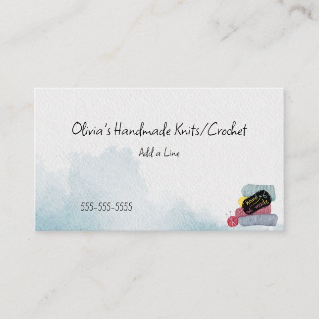 Cartão De Visita Formigueiro/crochê artesanal (Frente)