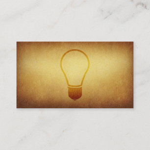 Cartão de visita forrado das ideias do arquivo