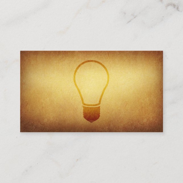 Cartão de visita forrado das ideias do arquivo (Frente)