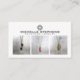 Cartão De Visita Foto Branca do Logotipo de Revestimento Moderno Lu