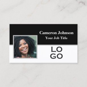 Cartão De Visita Foto com logotipo personalizado