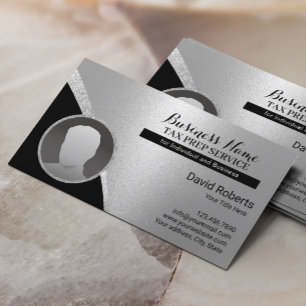 Cartão De Visita Foto Contábil de Devolução de Imposto da Preparaçã