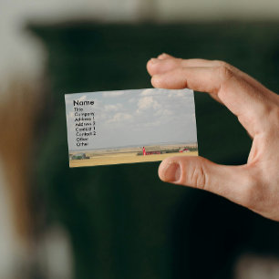 Cartão De Visita Foto da paisagem dos campos de trigo