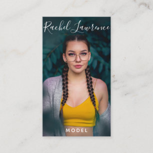 Cartão De Visita Foto das mídias sociais minimalistas modernas do 