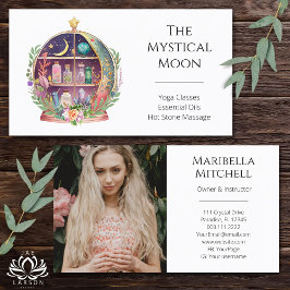 Cartão De Visita Foto de Apothecary Yoga Boho de Óleos Essenciais M
