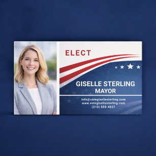 Cartão De Visita Foto de Eleição de Eleitor para Prefeito