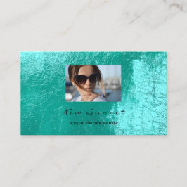 Cartão De Visita Foto de evento Makeup Artista Leather Shimmering A