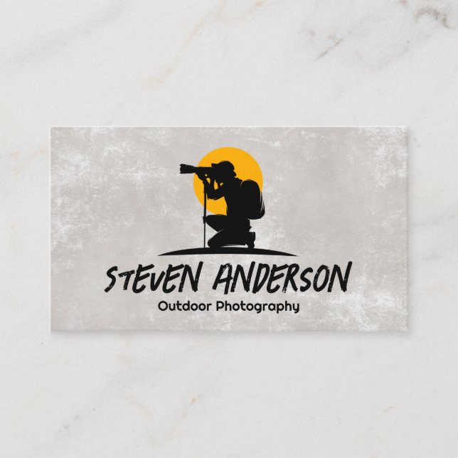 Cartão De Visita Foto de Fotógrafo (Frente)