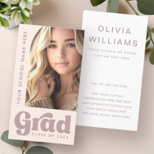 Foto de graduação do aluno de formando retrô-rosa-