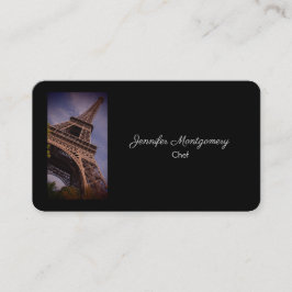 Cartão De Visita Foto de Marco Famoso da Torre Eiffel de Paris