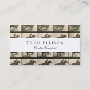 Cartão De Visita Foto de Movimento do Cavalo em Movimento