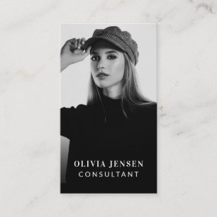 Cartão De Visita Foto de negócios mínima e profissional