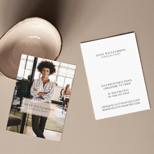 Cartão De Visita Foto de negócios mínima e profissional