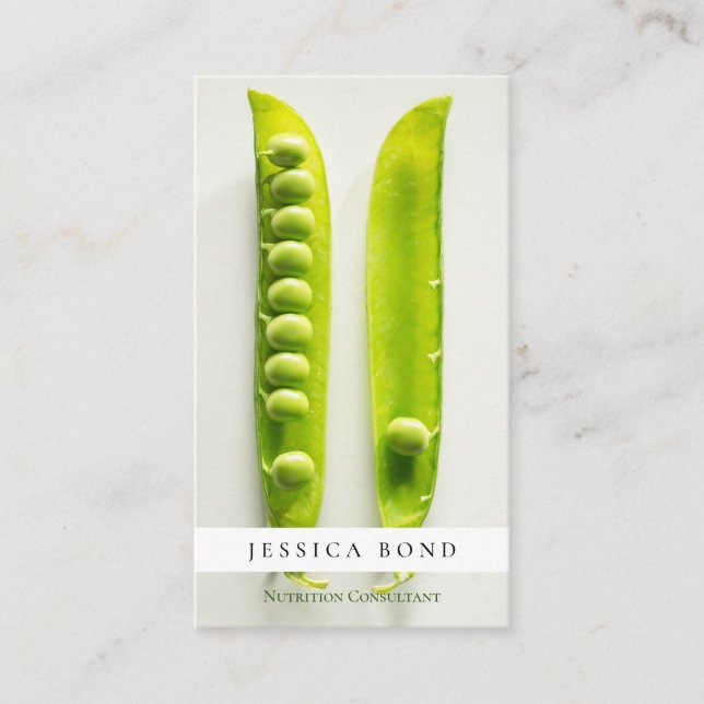 Cartão De Visita Foto de Nutrição de comida Profissional (Frente)