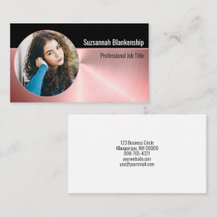 Cartão De Visita Foto de Oval Personalizada de Segurança Pessoal Pr