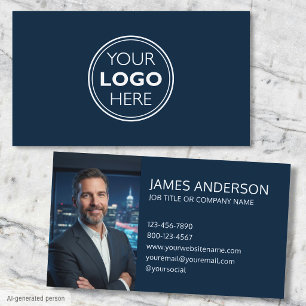 Cartão De Visita Foto de Perfil de Logotipo Profissional Minimalist