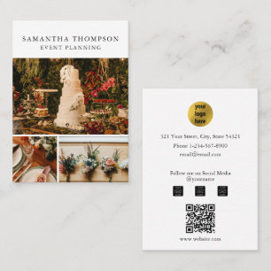 Cartão De Visita Foto de planejamento e entretenimento de eventos b