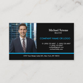 Cartão De Visita Foto de Realtors de Um Lado