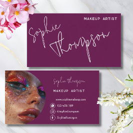 Cartão De Visita Foto do artista de maquiagem