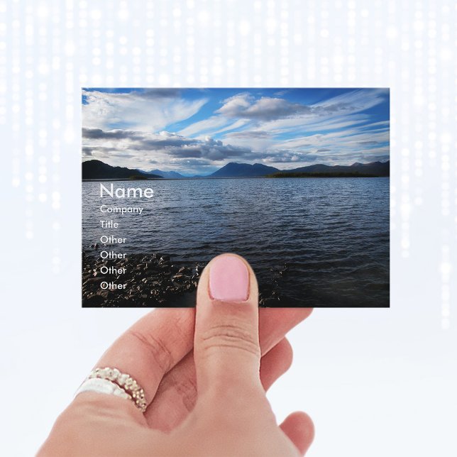Cartão De Visita Foto do Lago Aleknagik (Alaskan Lake Photo Business Cards)