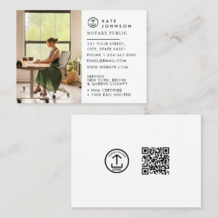 Cartão De Visita Foto do logotipo personalizado do agente de assina