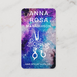 Cartão De Visita *~* FOTO DO LOGOTIPO QR DO Bold Abstrato HAIR GLIT