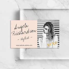 Cartão De Visita Foto do Modelo Ator de Lista de Atores de Modos Ma