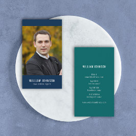 Cartão De Visita Foto do perfil de mídia social colorida editável