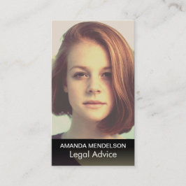 Cartão De Visita Foto elegante