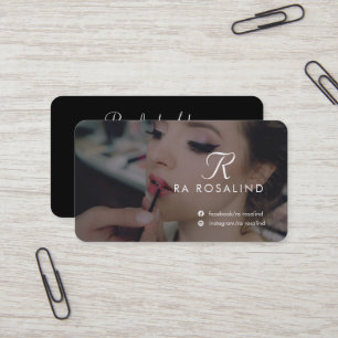 Cartão De Visita Foto em branco e preto profissional