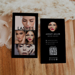 Cartão De Visita Foto Formal Simples Moderna - Preto