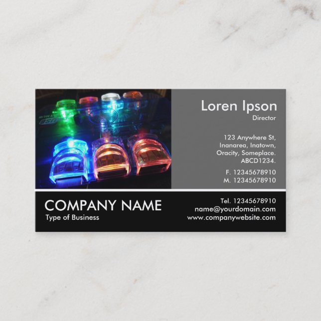 Cartão De Visita Foto Fotografada - Cinza 60pc - Hub USB Legal (Frente)