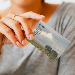 Cartão De Visita Foto grande da terra do céu
