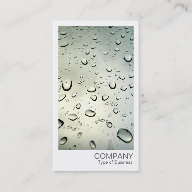 Cartão De Visita Foto imediata - chuva em minha janela (Frente)