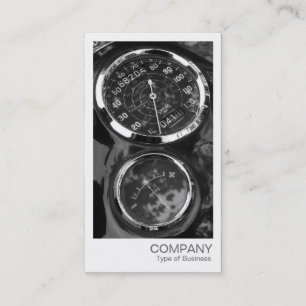 Cartão De Visita Foto instantânea - imagens clássicas de motociclet