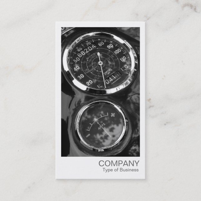 Cartão De Visita Foto instantânea - imagens clássicas de motociclet (Frente)