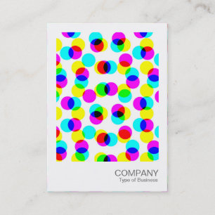 Cartão De Visita Foto instantânea - Padrão de meio tom de cor